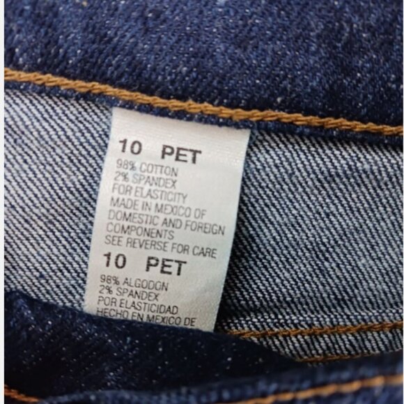 Vintage Faded Glory Jeans Womens Size 10 Petite Blue Straight Classic Fit Denim - Picture 9 of 10